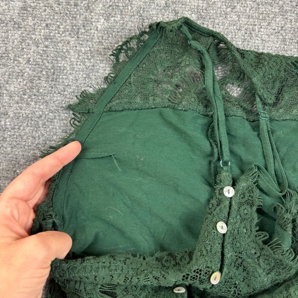 FREE PEOPLE Intimately Women’s Green Lace Mini Dress size: XS - Picture 4 of 10